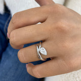 Diamond Solitaire Ring 0.7 ct White Gold