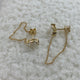 Diamond Chain Earrings 1.3 ct Yellow Gold