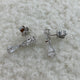 Diamond Drop Earrings 2.3 ct White Gold