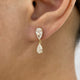 Diamond Drop Earrings 2.4 ct Yellow Gold