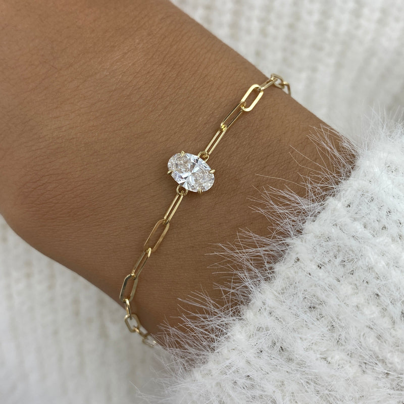 Diamond Chain Bracelet 0.7 ct Yellow Gold