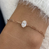 Diamond Chain Bracelet 0.7 ct Rose Gold