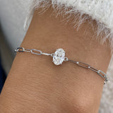 Diamond Chain Bracelet 0.7 ct White Gold