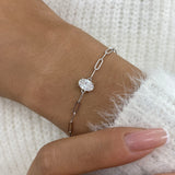 Diamond Chain Bracelet 0.7 ct White Gold