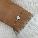 Diamond Chain Bracelet 0.7 ct White Gold
