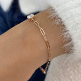 Diamond Chain Bracelet 0.9 ct Rose Gold