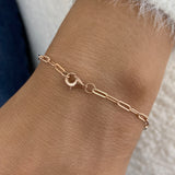 Diamond Chain Bracelet 0.9 ct Rose Gold