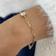 Diamond Chain Bracelet 0.9 ct Yellow Gold