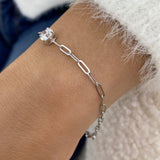 Diamond Chain Bracelet 0.9 ct White Gold