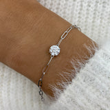 Diamond Chain Bracelet 0.9 ct White Gold