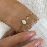 Diamond Chain Bracelet 0.9 ct Yellow Gold