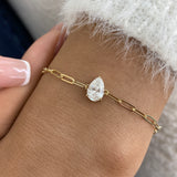 Diamond Chain Bracelet 0.9 ct Yellow Gold