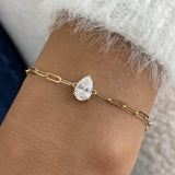 Diamond Chain Bracelet 0.9 ct Yellow Gold