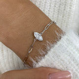 Diamond Chain Bracelet 0.9 ct White Gold