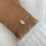 Diamond Chain Bracelet 0.9 ct White Gold