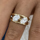 Diamond Two Stone Ring 1.8 ct Yellow Gold