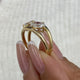 Diamond Two Stone Ring 1.7 ct Yellow Gold