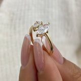 Diamond Promise Ring 1.2 ct Yellow Gold