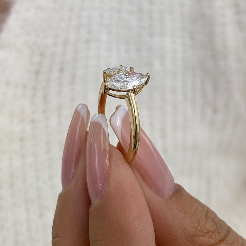 Diamond Promise Ring 1.2 ct Yellow Gold