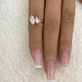 Diamond Promise Ring 1.2 ct Yellow Gold