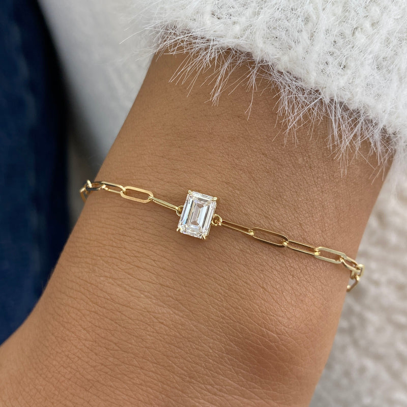 Diamond Chain Bracelet 0.9 ct Yellow Gold