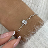 Diamond Chain Bracelet 0.9 ct White Gold