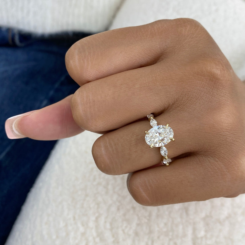 Mirena Diamond Engagement Ring 2.8 ct Yellow Gold