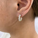 Diamond Hoop Earrings 3.1 ct Yellow Gold