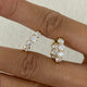 Diamond Hoop Earrings 3.1 ct Yellow Gold