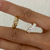 Diamond Hoop Earrings 3.1 ct Yellow Gold