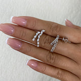 Diamond Drop Earrings 1 ct White Gold