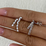 Diamond Drop Earrings 1 ct White Gold