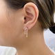 Diamond Drop Earrings 1 ct Rose Gold