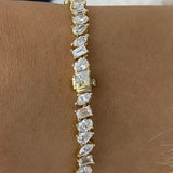 Diamond Tennis Bracelet 6.1 ct Yellow Gold