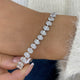 Diamond Tennis Bracelet 12.4 ct White Gold