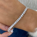 Diamond Tennis Bracelet 8.7 ct White Gold