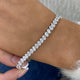 Diamond Tennis Bracelet 8.7 ct White Gold