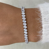 Diamond Tennis Bracelet 8.7 ct White Gold