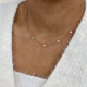 Diamond Stationed Necklace 1.3 ct Rose Gold