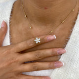 Diamond Pendant Necklace 1.5 ct Yellow Gold