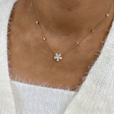 Diamond Pendant Necklace 1.5 ct Yellow Gold