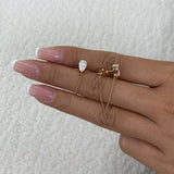 Diamond Chain Earrings 1.6 ct Rose Gold