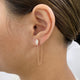 Diamond Chain Earrings 1.2 ct Rose Gold