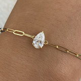 Diamond Chain Bracelet 0.8 ct Yellow Gold