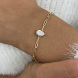 Diamond Chain Bracelet 0.8 ct Yellow Gold