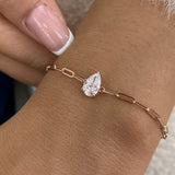 Diamond Chain Bracelet 0.9 ct Rose Gold