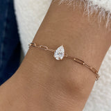 Diamond Chain Bracelet 0.9 ct Rose Gold