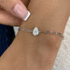 Diamond Chain Bracelet 0.9 ct White Gold