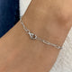 Diamond Chain Bracelet 0.9 ct White Gold