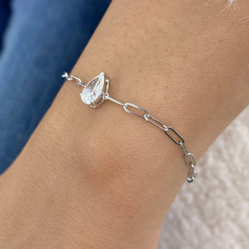 Diamond Chain Bracelet 0.9 ct White Gold